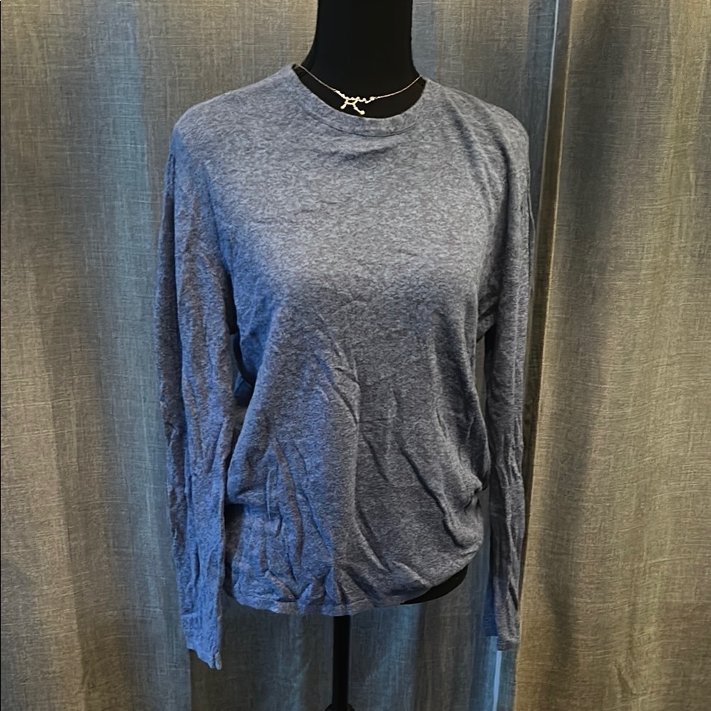 Zara Blue Gray Crewneck Sweater